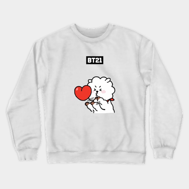 bt21 bts exclusive design 68 Crewneck Sweatshirt by Typography Dose